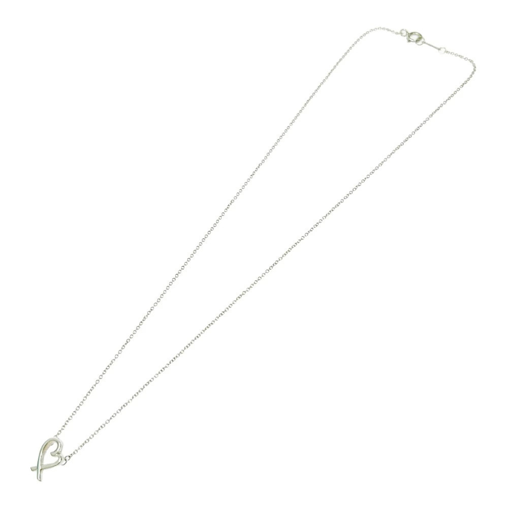 TIFFANYCo Tiffany Silver Paloma Picasso Loving Heart Necklace Sterling Silver